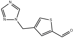 4-(1{H}-1,2,4-triazol-1-ylmethyl)thiophene-2-carbaldehyde Structure