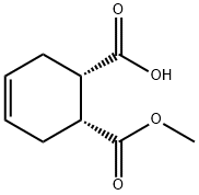 4-Cyclohexene-1,2-dicarboxylic acid, 1-methyl ester, (1R,2S)- Structure