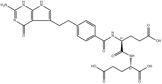 Pemetrexed L-Glutamyl-L-glutamic Acid 구조식 이미지