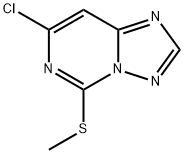 7-CHLORO-5-(METHYLTHIO)-[1,2,4]TRIAZOLO[1,5-C]PYRIMIDINE(WX130368) Structure