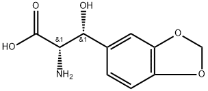 (2S,3R)-2-Amino-3-(benzo[d][1,3]dioxol-5-yl)-3-hydroxypropanoic Acid Structure