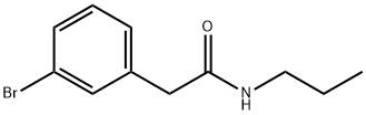 Benzeneacetamide, 3-bromo-N-propyl- Structure