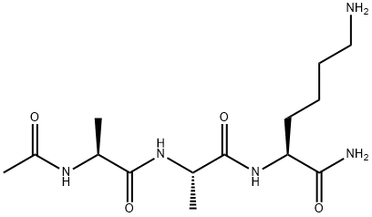 L-Lysinamide, N-acetyl-L-alanyl-L-alanyl- (9CI) Structure