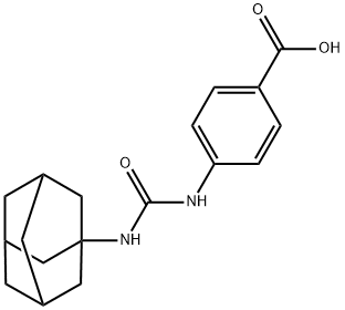 4-[(Adamantan-1-ylcarbamoyl)amino]benzoic acid Structure