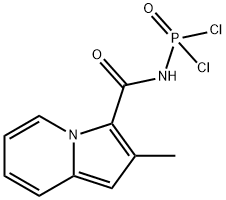 Phosphoramidic dichloride, [(2-methyl-3-indolizinyl)carbonyl]- (9CI) 구조식 이미지