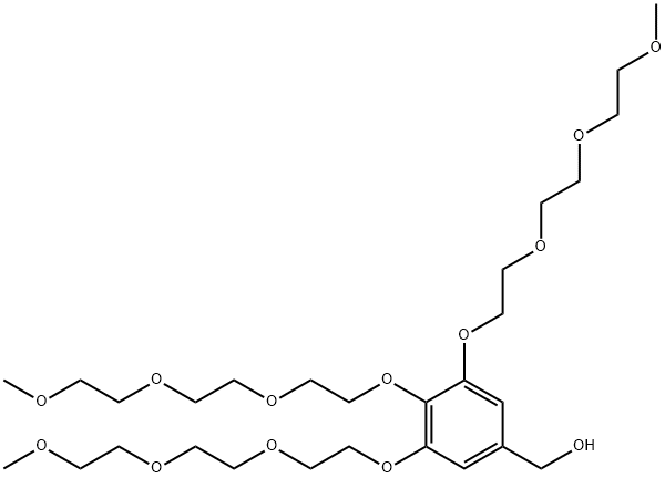 Benzenemethanol, 3,4,5-tris[2-[2-(2-methoxyethoxy)ethoxy]ethoxy]- Structure