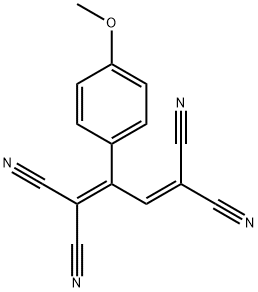 1,3-Butadiene-1,1,4,4-tetracarbonitrile, 2-(4-methoxyphenyl)- Structure