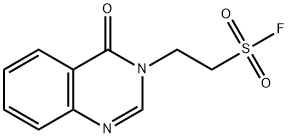 3(4H)-Quinazolineethanesulfonyl fluoride, 4-oxo- Structure