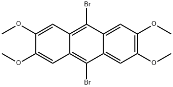 Anthracene, 9,10-dibromo-2,3,6,7-tetramethoxy- Structure