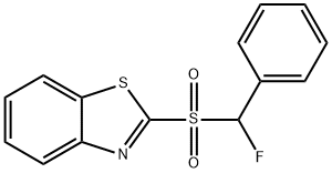 Benzothiazole, 2-[(fluorophenylmethyl)sulfonyl]- Structure