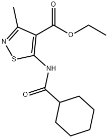 ethyl 5-(cyclohexanecarboxamido)-3-methylisothiazole-4-carboxylate Structure
