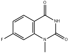 2,4(1H,3H)-Quinazolinedione, 7-fluoro-1-methyl- Structure