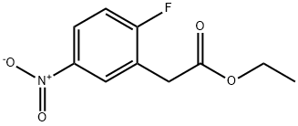 Benzeneacetic acid, 2-fluoro-5-nitro-, ethyl ester Structure