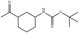 Carbamic acid, (3-acetylcyclohexyl)-, 1,1-dimethylethyl ester (9CI) Structure