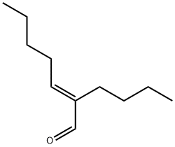 2-Heptenal, 2-butyl-, (2E)- Structure