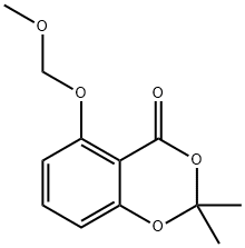4H-1,3-Benzodioxin-4-one, 5-(methoxymethoxy)-2,2-dimethyl- 구조식 이미지
