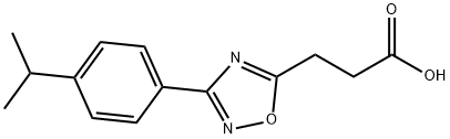 1,2,4-Oxadiazole-5-propanoic acid, 3-[4-(1-methylethyl)phenyl]- Structure