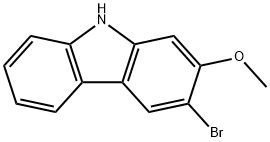 9H-Carbazole, 3-bromo-2-methoxy- Structure