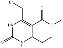 methyl 6-(bromomethyl)-4-ethyl-2-oxo-1,2,3,4-tetrahydropyrimidine-5-carboxylate Structure