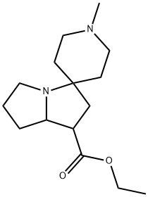 ethyl 1-methylhexahydrospiro[piperidine-4,3'-pyrrolizine]-1'-carboxylate Structure