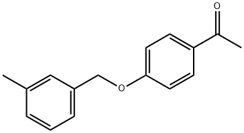 Ethanone, 1-[4-[(3-methylphenyl)methoxy]phenyl]- Structure