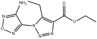 ethyl 1-(4-amino-1,2,5-oxadiazol-3-yl)-5-ethyl-1{H}-1,2,3-triazole-4-carboxylate Structure