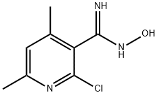 2-chloro-{N}'-hydroxy-4,6-dimethylpyridine-3-carboximidamide Structure