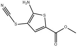 methyl 5-amino-4-thiocyanatothiophene-2-carboxylate Structure