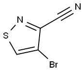 3-Isothiazolecarbonitrile, 4-bromo- Structure