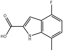 4-fluoro-7-methyl-1H-indole-2-carboxylic acid Structure