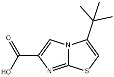 	3-tert-Butylimidazo[2,1-b][1,3]thiazole-6-carboxylic acid 구조식 이미지