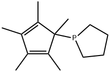 1-(1,2,3,4,5-Pentamethylcyclopenta-2,4-dien-1-yl)phospholane Structure