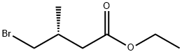 Butanoic acid, 4-bromo-3-methyl-, ethyl ester, (3R)- Structure