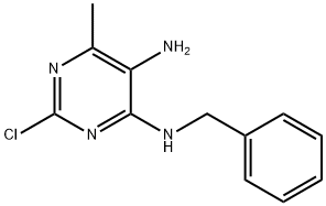 N*4*-Benzyl-2-chloro-6-methyl-pyrimidine-4,5-diamine Structure