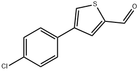 JR-9076, 4-(4-Chlorophenyl)thiophene-2-carbaldehyde, 97% 구조식 이미지