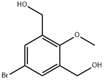 1,3-Benzenedimethanol, 5-bromo-2-methoxy- Structure