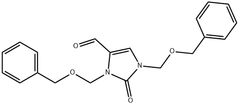 1H-Imidazole-4-carboxaldehyde, 2,3-dihydro-2-oxo-1,3-bis[(phenylmethoxy)methyl]- Structure