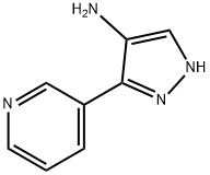 1H-Pyrazol-4-amine, 3-(3-pyridinyl)- Structure