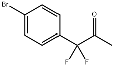 2-Propanone, 1-(4-bromophenyl)-1,1-difluoro- Structure