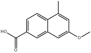 2-Naphthalenecarboxylic acid, 7-methoxy-5-methyl- Structure