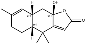 Naphtho[2,3-b]furan-2(4H)-one, 4a,5,6,8a,9,9a-hexahydro-9a-hydroxy-4,4,7-trimethyl-, (4aR,8aS,9aS)-rel- Structure