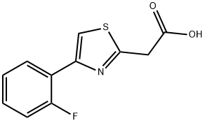 2-Thiazoleacetic acid, 4-(2-fluorophenyl)- Structure