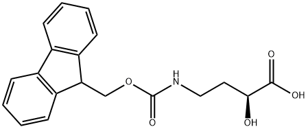 Butanoic acid, 4-[[(9H-fluoren-9-ylmethoxy)carbonyl]amino]-2-hydroxy-, (2S)- Structure