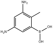 o-Tolueneboronic acid, 3,5-diamino- (6CI,7CI) 구조식 이미지