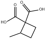 1,1-Cyclobutanedicarboxylic acid, 2-methyl- Structure