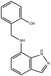 Phenol, 2-[(1H-indazol-7-ylamino)methyl]- 구조식 이미지