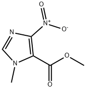 1H-Imidazole-5-carboxylic acid, 1-methyl-4-nitro-, methyl ester Structure