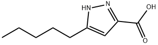 1H-Pyrazole-3-carboxylic acid, 5-pentyl- Structure