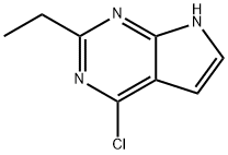 7H-Pyrrolo[2,3-d]pyrimidine, 4-chloro-2-ethyl- Structure