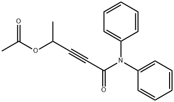 2-Pentynamide, 4-(acetyloxy)-N,N-diphenyl- 구조식 이미지